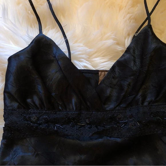 Women’s black tank top with sequins - Picture 3 of 3